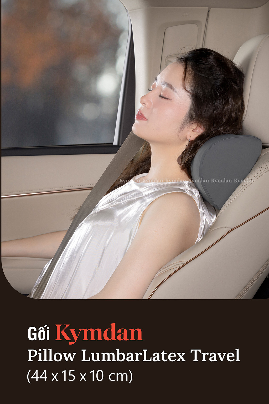 Mô tả Gối cao su thiên nhiên Kymdan Pillow LumbarLatex Travel - 1