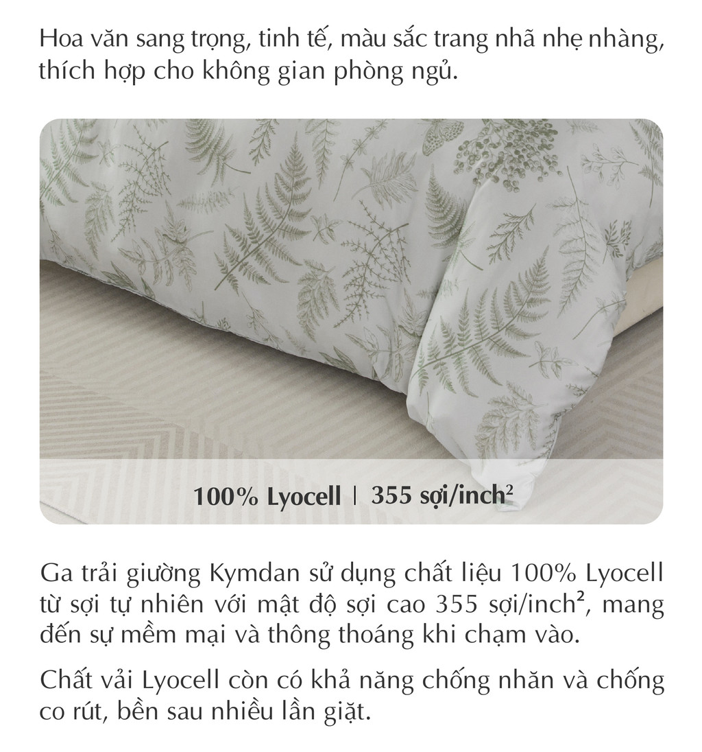 Mô tả Bộ Ga Kymdan Lavish Prime không kèm vỏ mền - 2