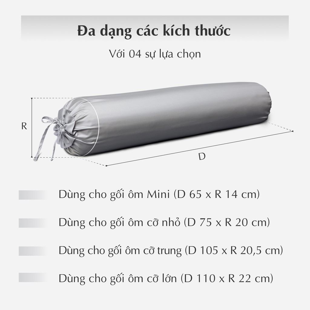 Mô tả Vỏ bọc gối ôm Kymdan Lavish - 3