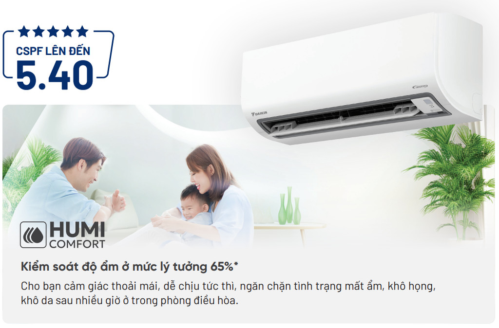 Mô tả MỚI 2025 - Máy Lạnh Daikin Inverter 1 chiều FTKB50ZVMV 2HP 18000BTU - 2
