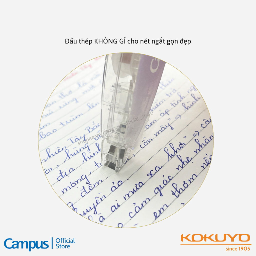 Mô tả Băng Xoá Kéo Nhỏ Gọn Kusumi 5mmx6m Đầu Thép Không Gỉ & Refill Made In Japan Chính Hãng Campus - 2