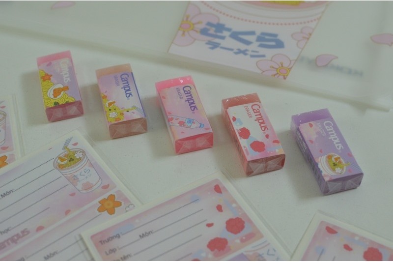 Mô tả Gôm Tẩy Màu Kawaii Series Không Bụi Chính Hãng Campus Nhập Khẩu - 1