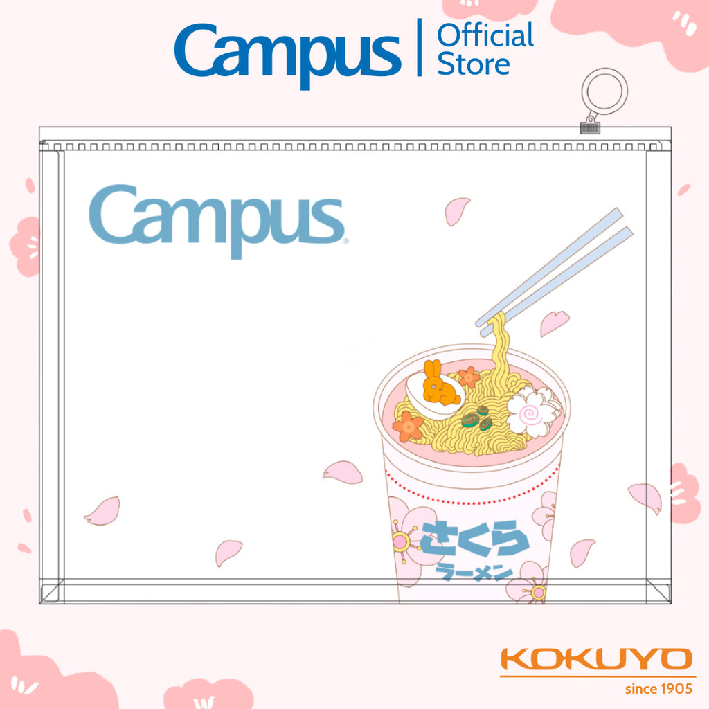 Mô tả Túi Đựng Tài Liệu Có Khóa Zip Campus Kawaii A4 - 1