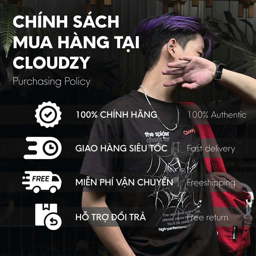 Mô tả Áo thun boxy tee local brand Cloudzy unisex phông tay lỡ nữ cotton phối màu form rộng boxy DREAMERS - 3