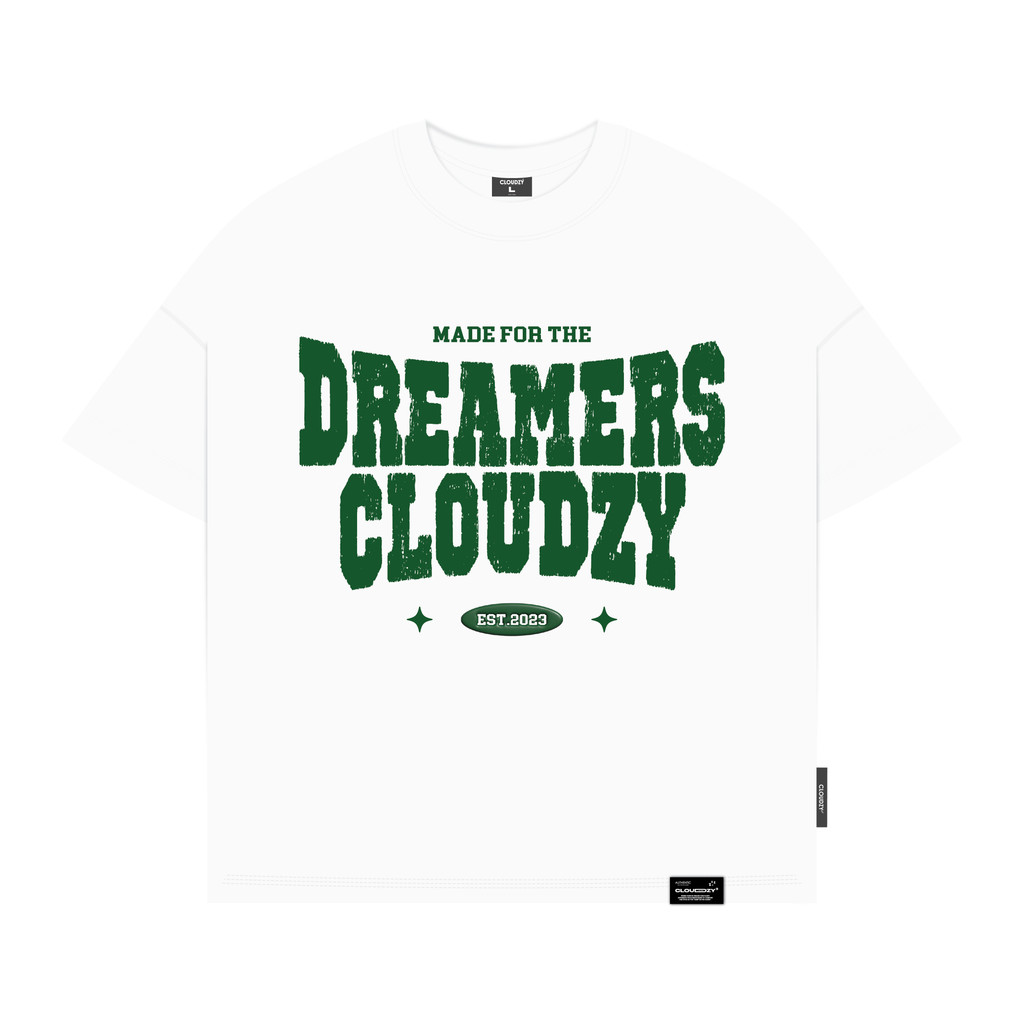 Mô tả Áo thun boxy tee local brand Cloudzy unisex phông tay lỡ nữ cotton phối màu form rộng boxy DREAMERS - 10