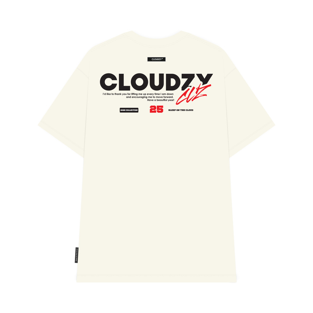Mô tả Áo thun local brand nữ nam unisex basic tay lỡ thun form rộng 100% cotton oversize Cloudzy NEW YEAR - 5