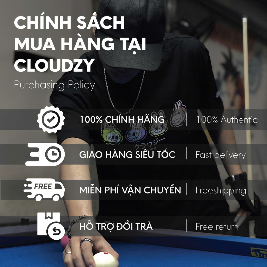Mô tả Áo phông nữ nam unisex tay lỡ thun local brand form rộng teen cổ tròn oversize CLOUDZY CÂN ĐẨU VÂN - 1