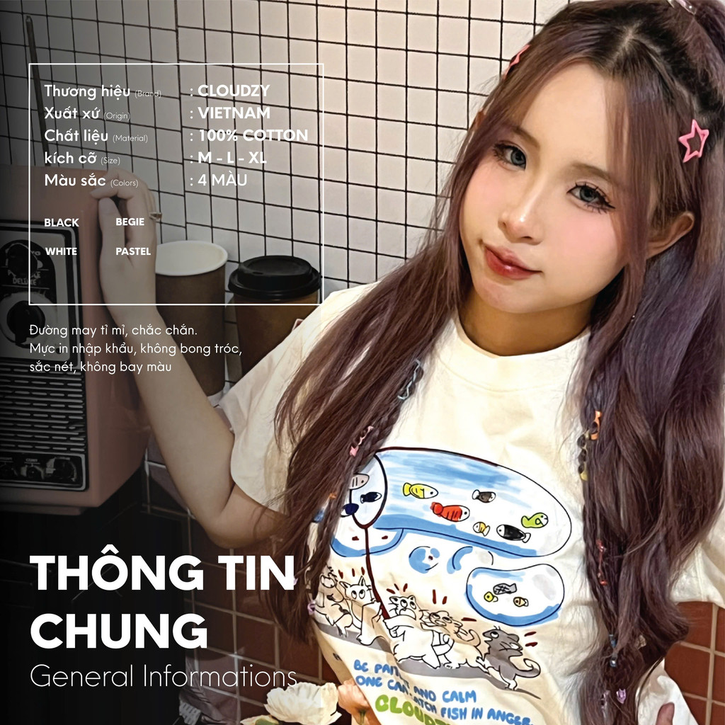 Mô tả Áo babytee thun phông cộc tay nữ Cloudzy localbrand cổ tròn body vải cotton co giãn màu hồng TH BBT - 2