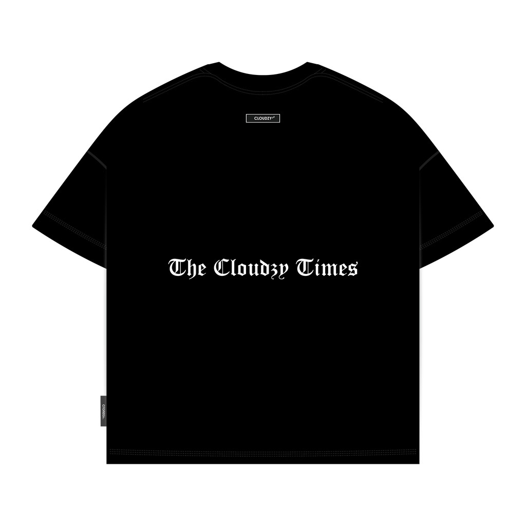 Mô tả Áo thun boxy nam local brand Cloudzy unisex phông tay lỡ nữ cotton phối màu form rộng boxy THANKFUL - 8