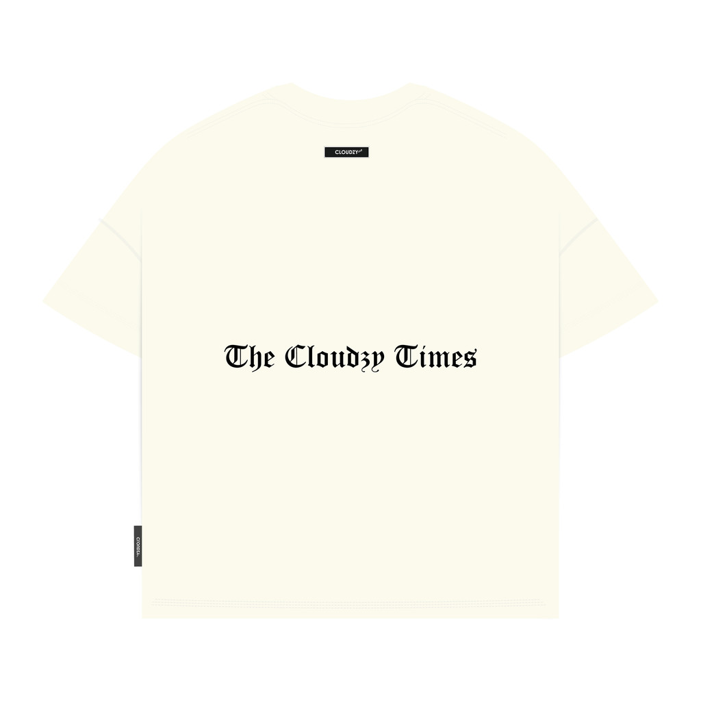 Mô tả Áo thun boxy nam local brand Cloudzy unisex phông tay lỡ nữ cotton phối màu form rộng boxy THANKFUL - 12