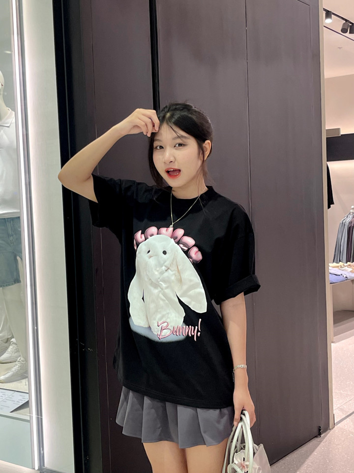 Mô tả Áo thun nam nữ unisex tay lỡ phông local brand CLOUDZY form rộng cổ tròn oversize cotton TH AT TREND - 6