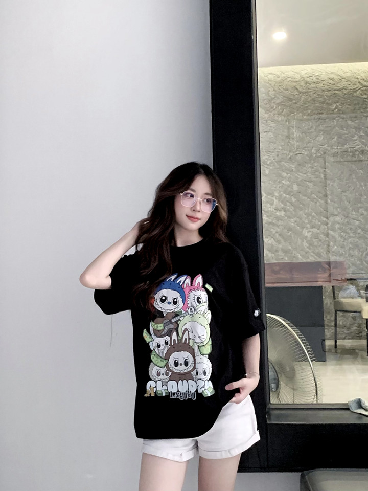 Mô tả Áo thun nam nữ unisex tay lỡ phông local brand CLOUDZY form rộng cổ tròn oversize cotton TH AT TREND - 9