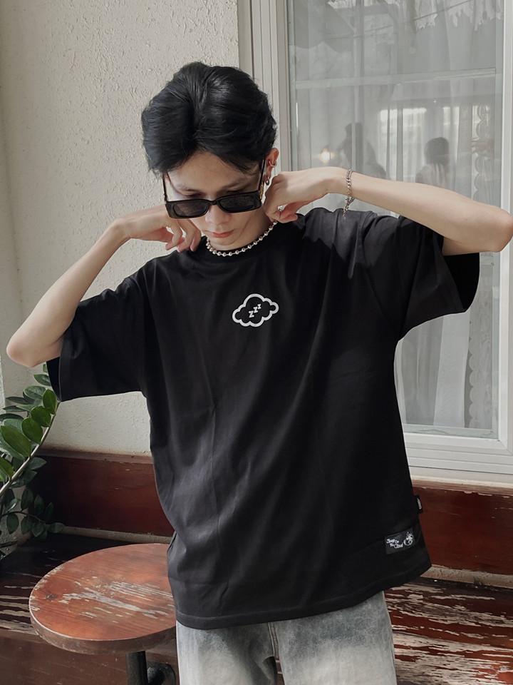 Mô tả Áo thun nữ nam unisex tay lỡ phông local brand form rộng teen cổ tròn oversize AT ĐÁM MÂY CLOUDZY - 6