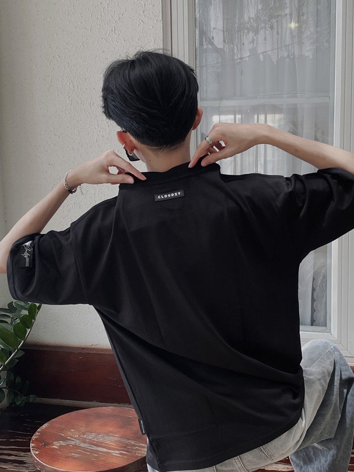 Mô tả Áo thun nữ nam unisex tay lỡ phông local brand form rộng teen cổ tròn oversize AT ĐÁM MÂY CLOUDZY - 8