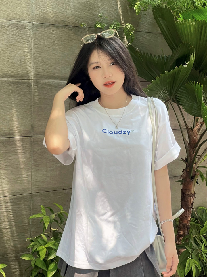 Mô tả Áo phông nữ nam unisex tay lỡ thun form rộng local brand teen cổ tròn oversize CLOUDZY POPULAR - 6