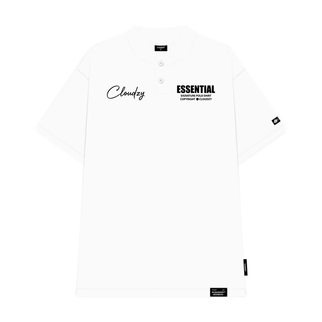 Mô tả Áo thun POLO ES.SEN.TIAL CLOUDZY nam nữ phông basic cotton mềm mịn local brand unisex đẹp oversize - 4