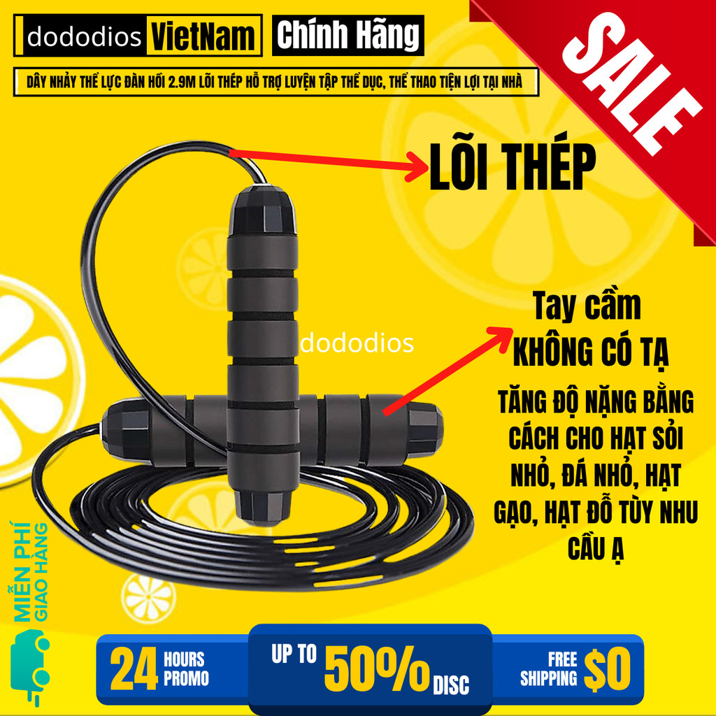 Mô tả Combo Kìm Bóp Tay Và Dây Nhảy Lõi Thép - Bền Bỉ, Tiết Kiệm, Tiện Lợi - Hàng Chính Hãng Dododios - 4