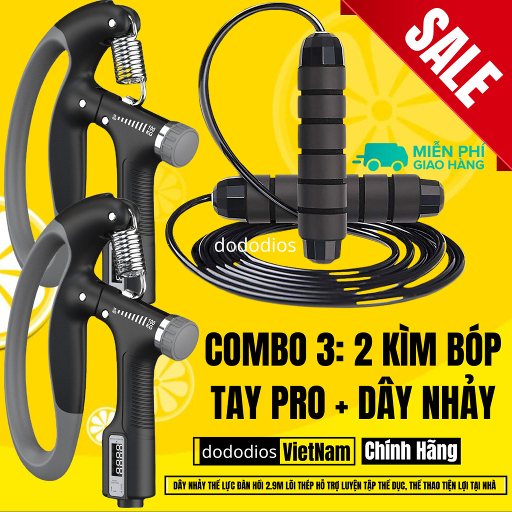 Mô tả Combo Kìm Bóp Tay Và Dây Nhảy Lõi Thép - Bền Bỉ, Tiết Kiệm, Tiện Lợi - Hàng Chính Hãng Dododios - 6