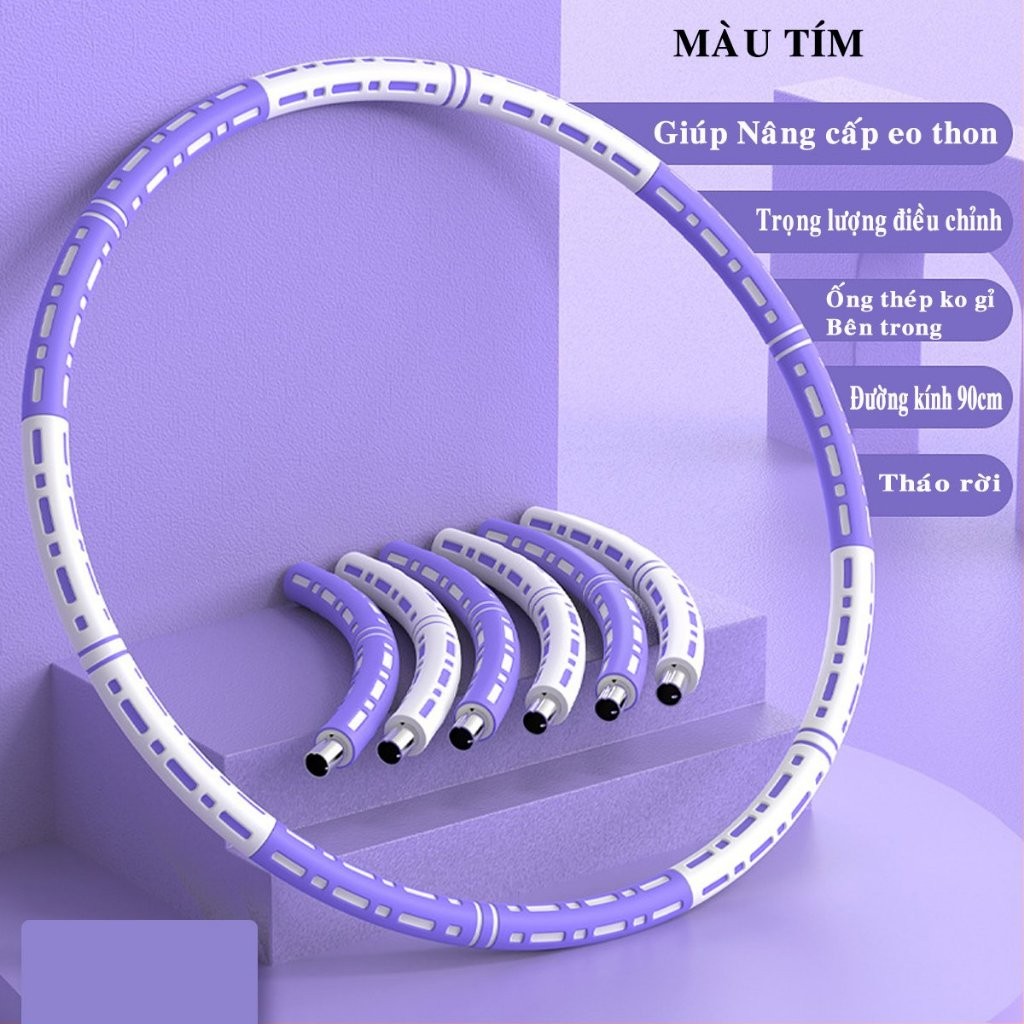 Mô tả Vòng Lắc Eo Giảm Mỡ Bụng Cho Nam Nữ - Tập Thể Dục Tại Nhà Hiệu Quả - Dụng Cụ Tập Bụng Eo Thon - Hàng Chính Hãng Dododios - 7