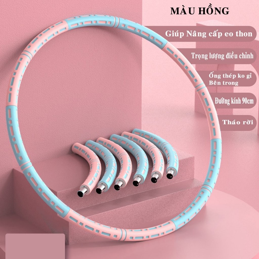 Mô tả Vòng Lắc Eo Giảm Mỡ Bụng Cho Nam Nữ - Tập Thể Dục Tại Nhà Hiệu Quả - Dụng Cụ Tập Bụng Eo Thon - Hàng Chính Hãng Dododios - 8