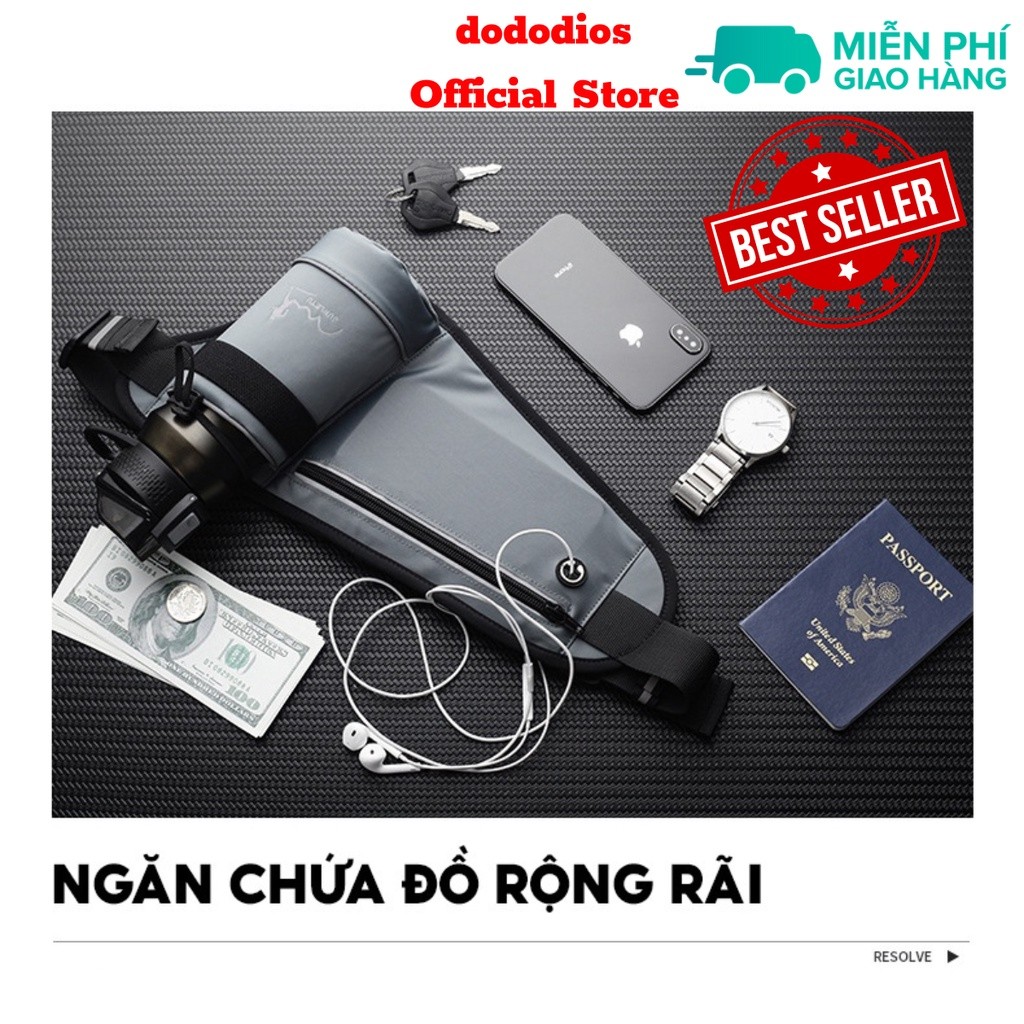 Mô tả Túi Chạy Bộ, Túi Đeo Chạy Bộ Chống Nước, Đeo Bụng Đựng Điện Thoại - Hàng Chính Hãng Dododios - 1