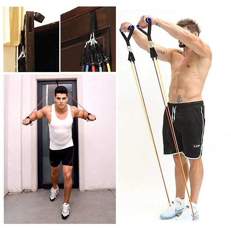 Mô tả Dây Ngũ Sắc Kháng Lực Tập Gym, Thể Hình Đa Năng Tại Nhà Chất Liệu Cao Su Siêu Bền - Hãng Dododios - 4