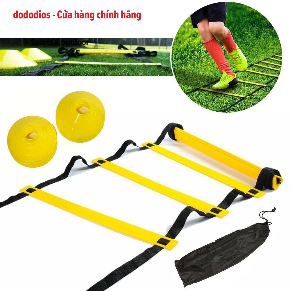 Mô tả Thang Dây Tập Luyện Thể Thao Thể Lực Và Tốc Độ, Thang Dây Tập Đá Banh - Dài 3-6m - Chính Hãng Dododios - 4