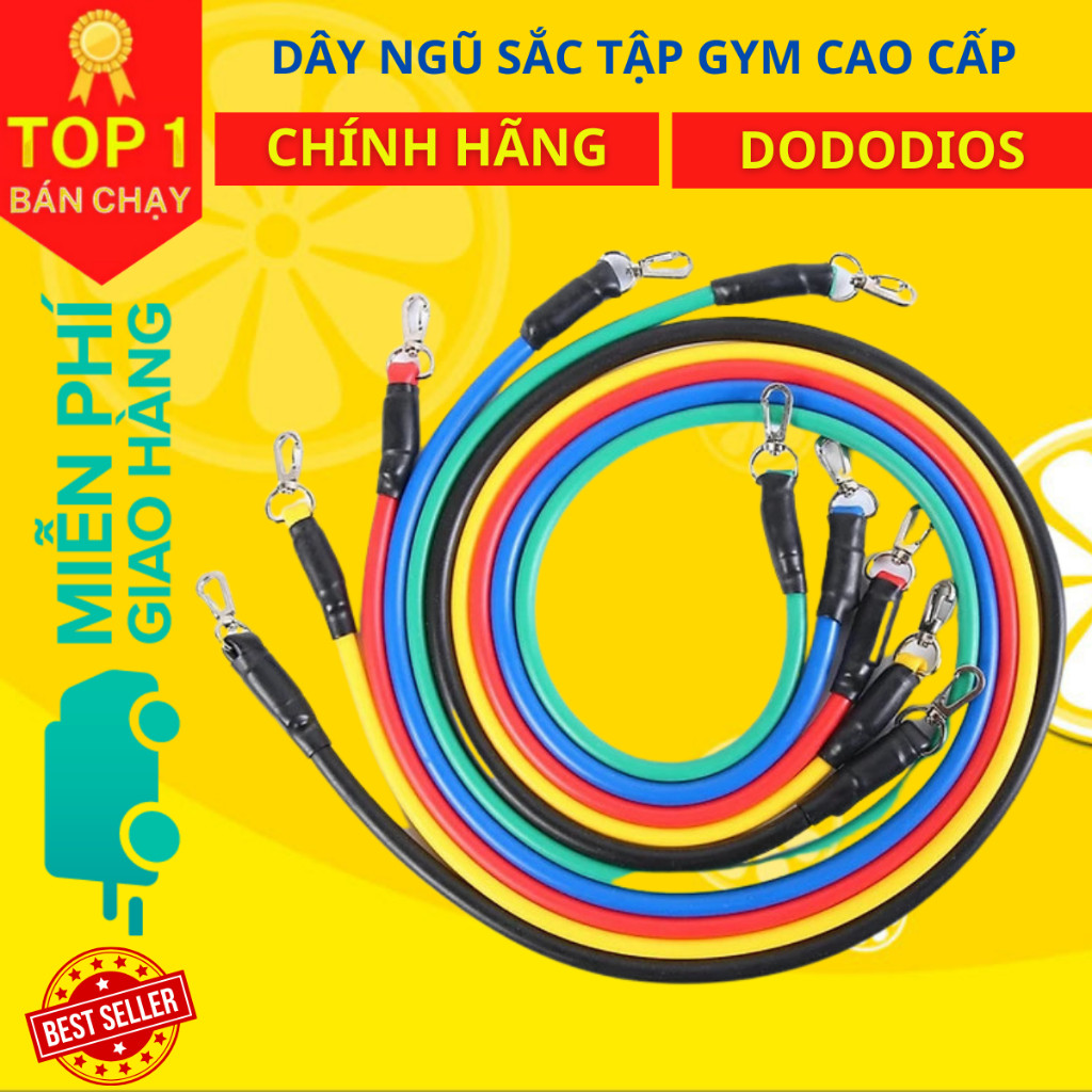 Mô tả Dây Cao Su Ngũ Sắc Tập Gym Tại Nhà Đa Năng Siêu Bền - Hãng Dododios - 3