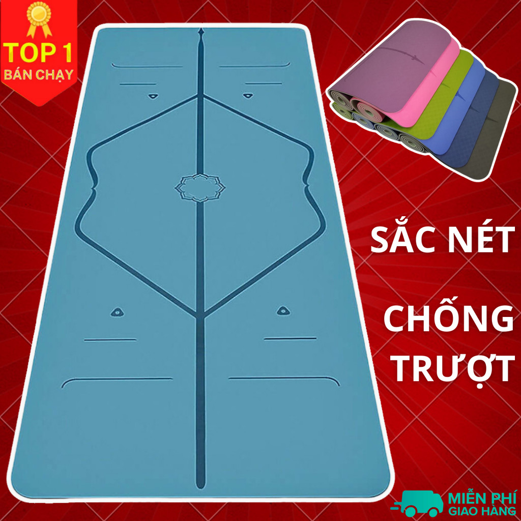 Mô tả Thảm Yoga Định Tuyến Chống Trượt Thấm Hút Tốt Dùng Để Tập Gym, Yoga Và Pilates - Định Tuyến Sắc Nét - Hãng Dododios - 3