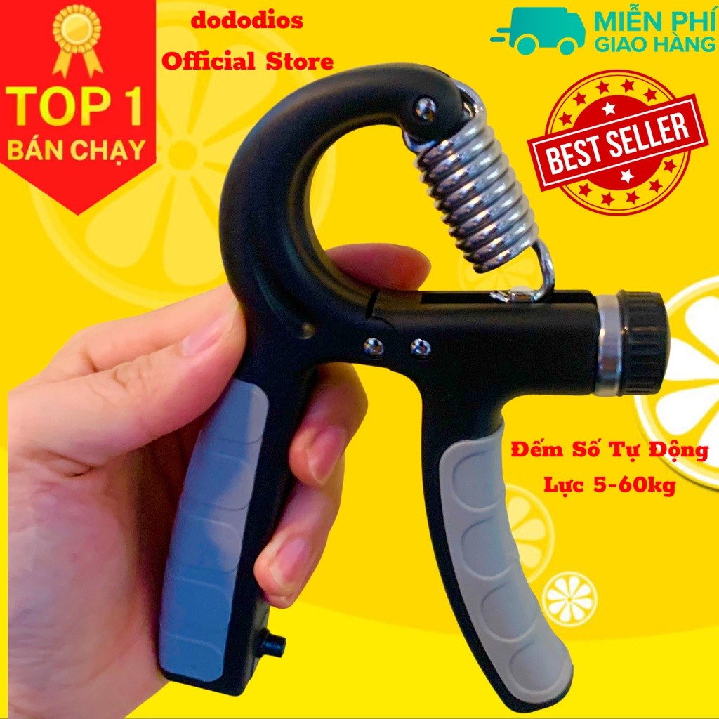Mô tả Kìm Bóp Tay, Kìm Tập Cơ Tay, Dụng Cụ Tập Gym Tại Nhà Điều Chỉnh Lực Có Đếm 10-60kg - Chính Hãng Dododios - 3