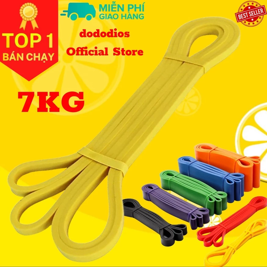 Dây kháng lực Powerband Dododios Vàng 7kg
