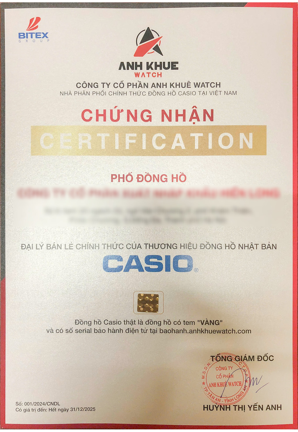 Đồng hồ Casio LTP-1094E-7ARDF