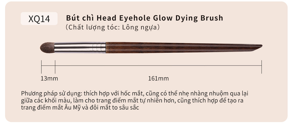 Mô tả 【OVW】Bộ cọ chải tóc tự nhiên OVW Trang điểm chuyên nghiệp Bộ 7 món nổi bật / Dụng cụ cọ hình mắt XQ51112141920 - 6