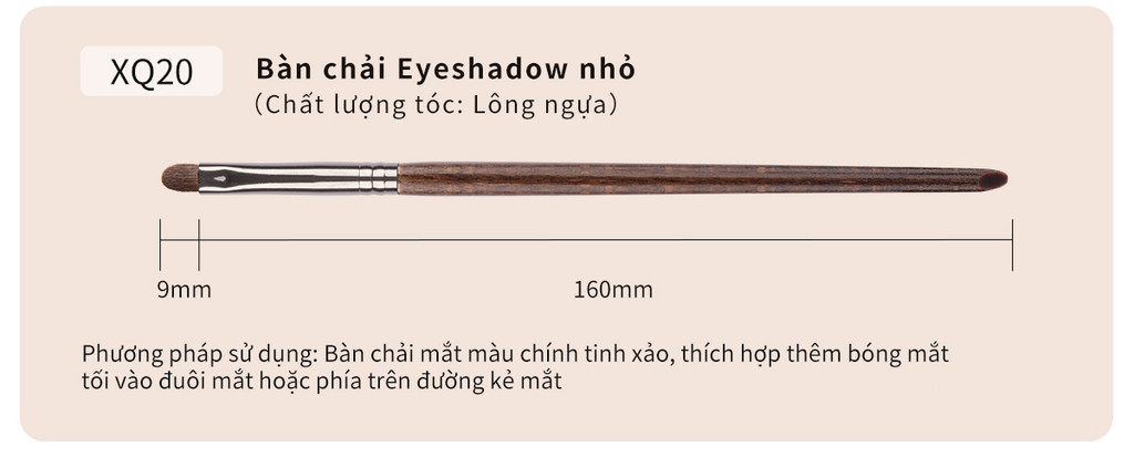 Mô tả 【OVW】Bộ cọ chải tóc tự nhiên OVW Trang điểm chuyên nghiệp Bộ 7 món nổi bật / Dụng cụ cọ hình mắt XQ51112141920 - 8