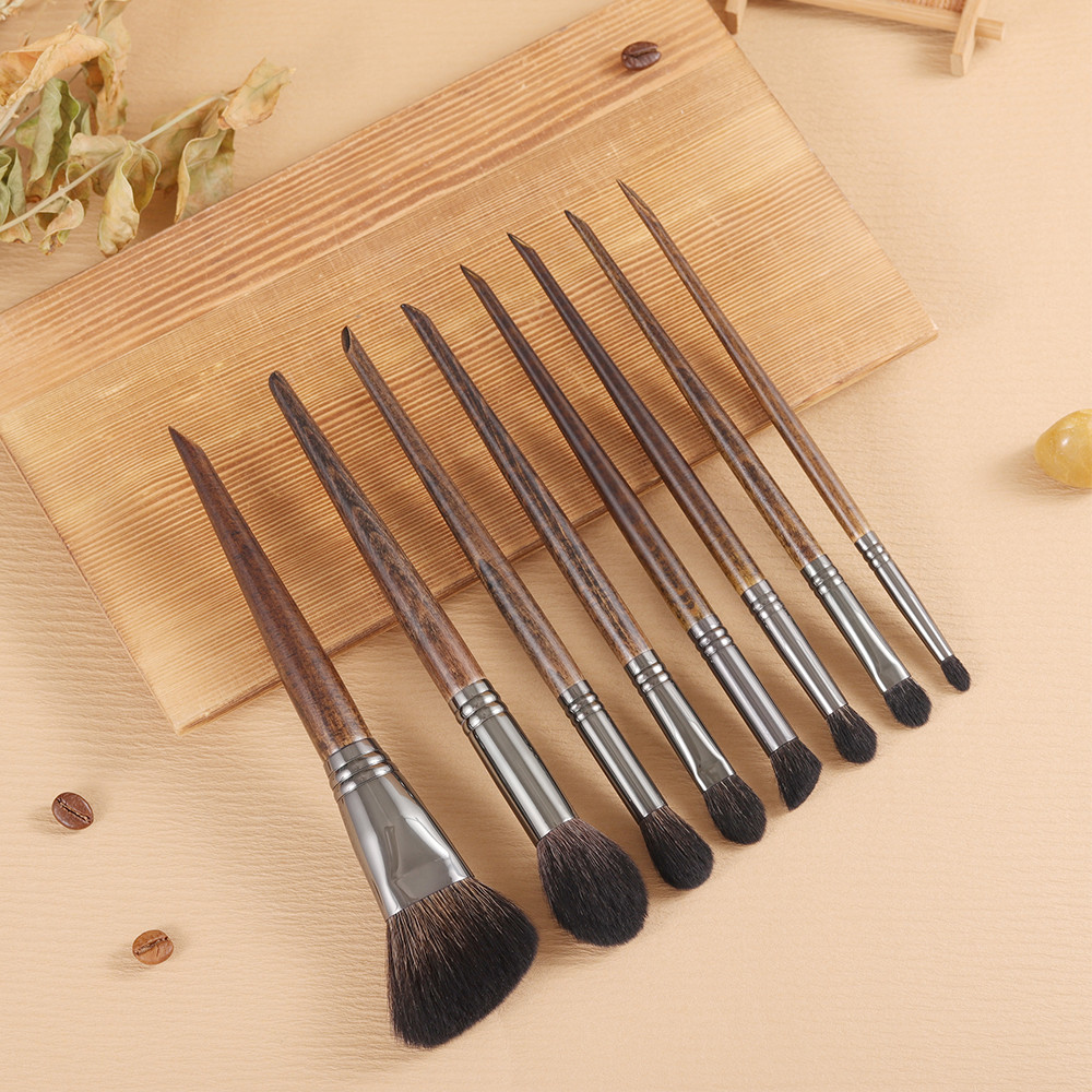 Mô tả 【OVW】Bộ cọ trang điểm chuyên nghiệp 8 chiếc Phấn má hồng đường viền Phấn mắt Bộ cọ mỹ phẩm XQ457810111219 - 1