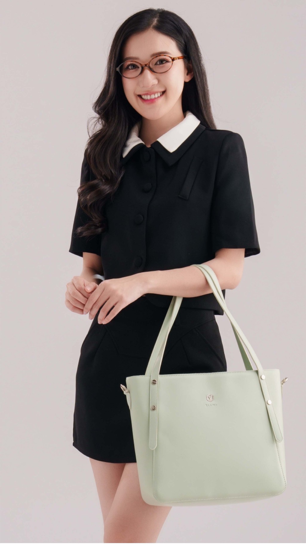 Mô tả Túi Yuumy (Thời trang nữ công sở dáng vuông - Túi xách da Seasand YTX56) - 8