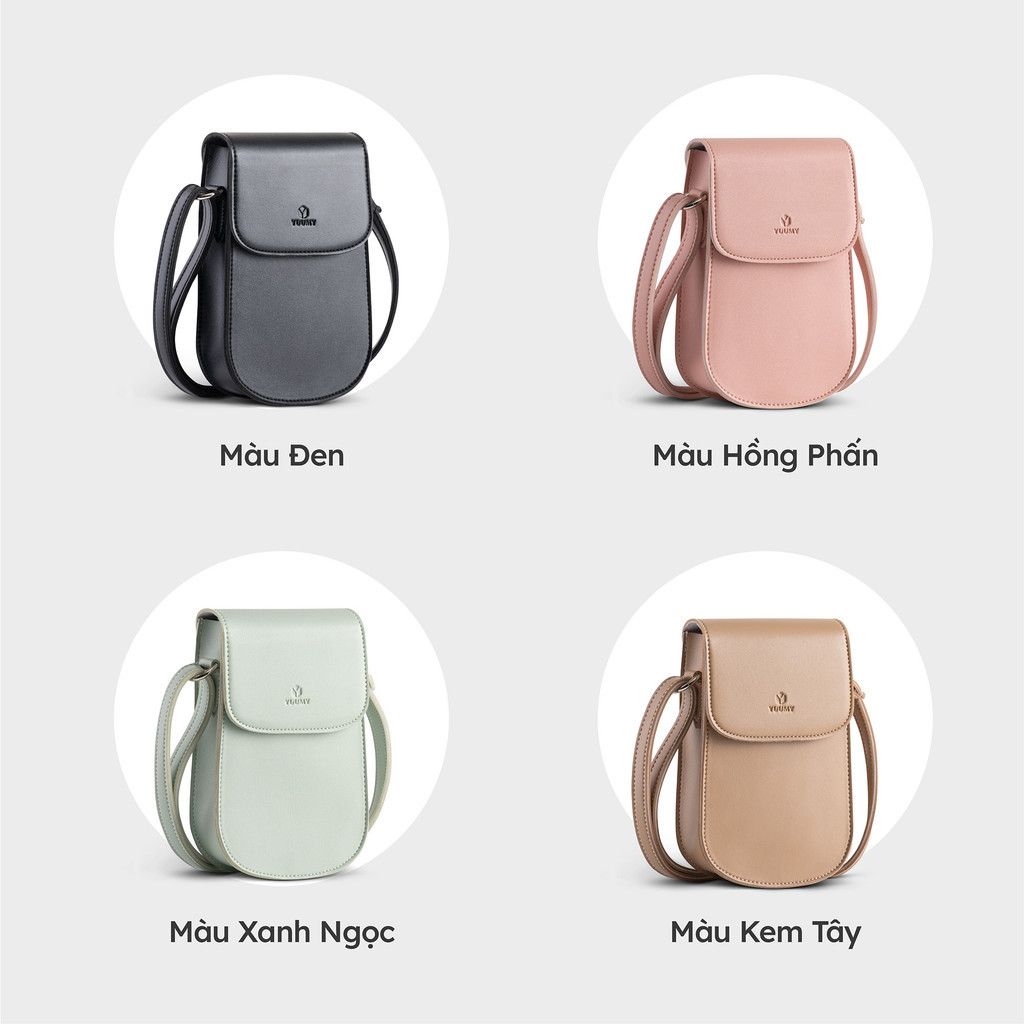 Túi Yuumy YN225 chi tiết khóa kéo