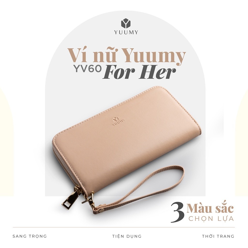 Mô tả Ví Yuumy ( Thời trang nữ kiểu cầm tay dáng dài - Ví da Seasand YV60) - 1