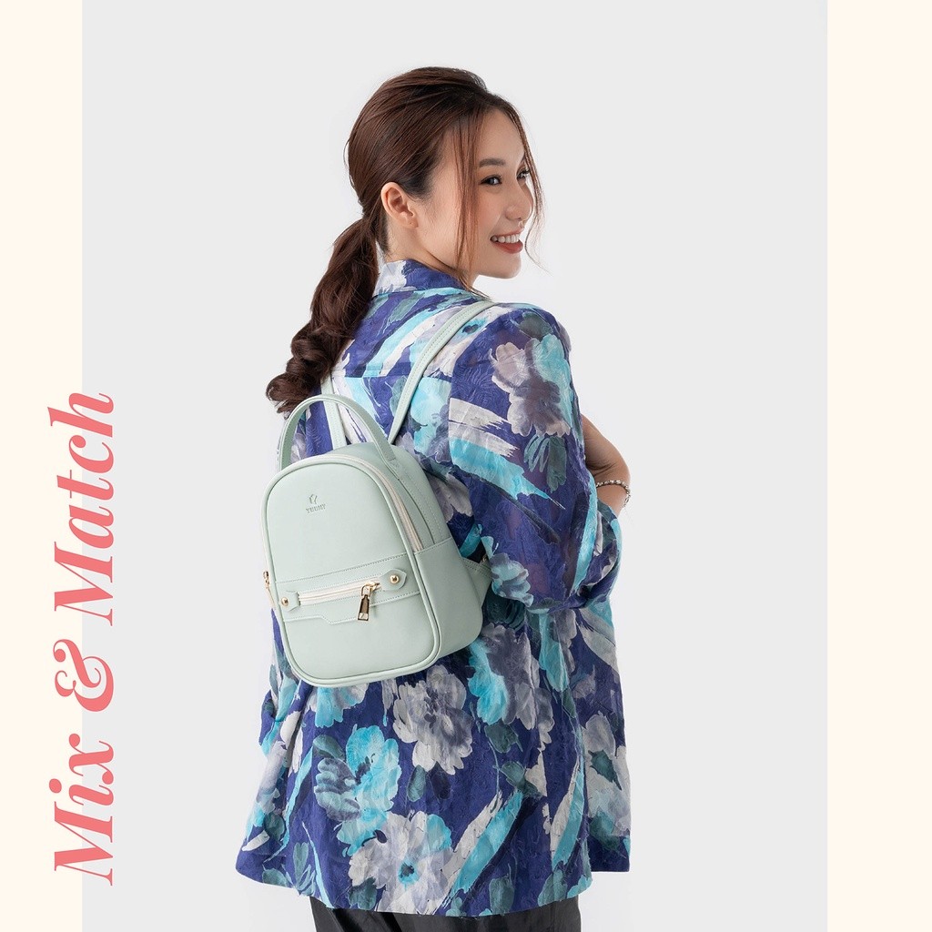 Mô tả Balo Yuumy (Thời trang nữ mini phối khóa - Balo da YBA25) - 8