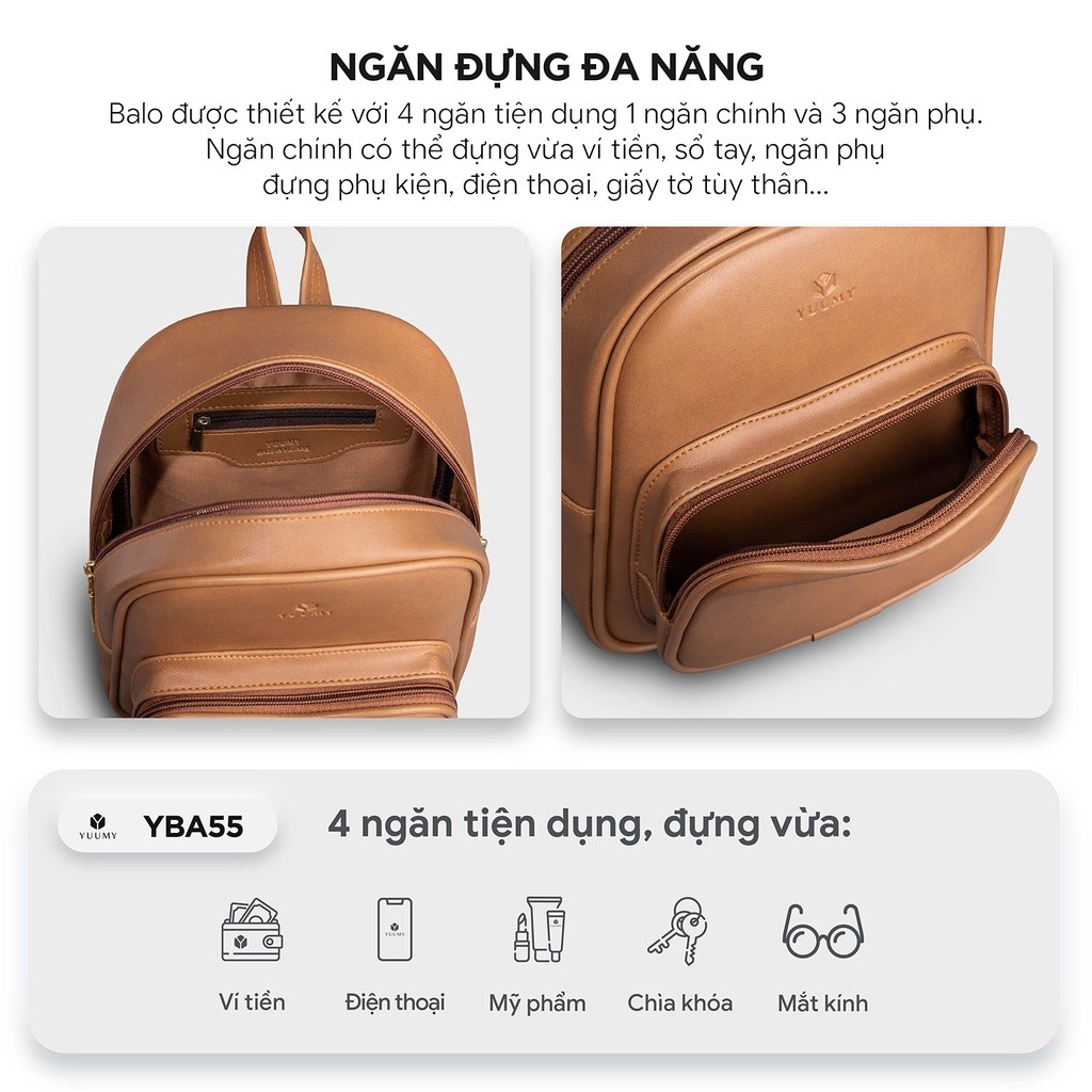Balo Yuumy YBA55 mặt sau