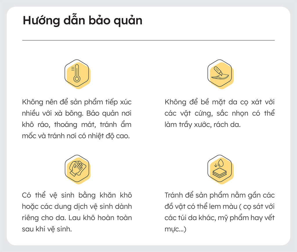 Ví Yuumy YV100 kích thước
