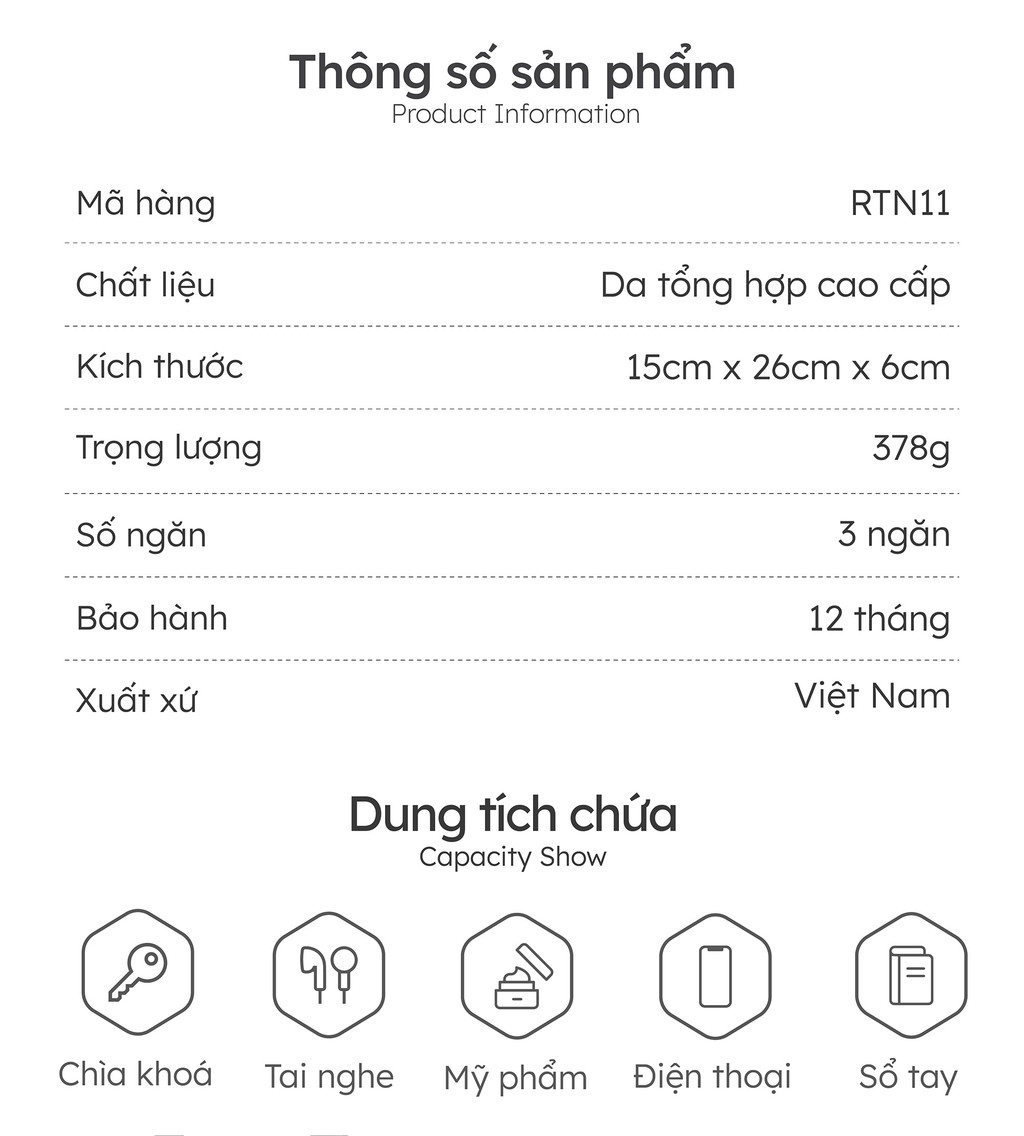 Ngăn chứa Túi Trita RTN11