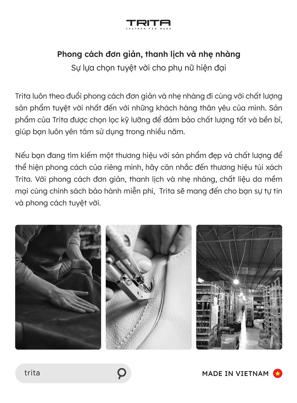 Túi Trita RTN11 phong cách