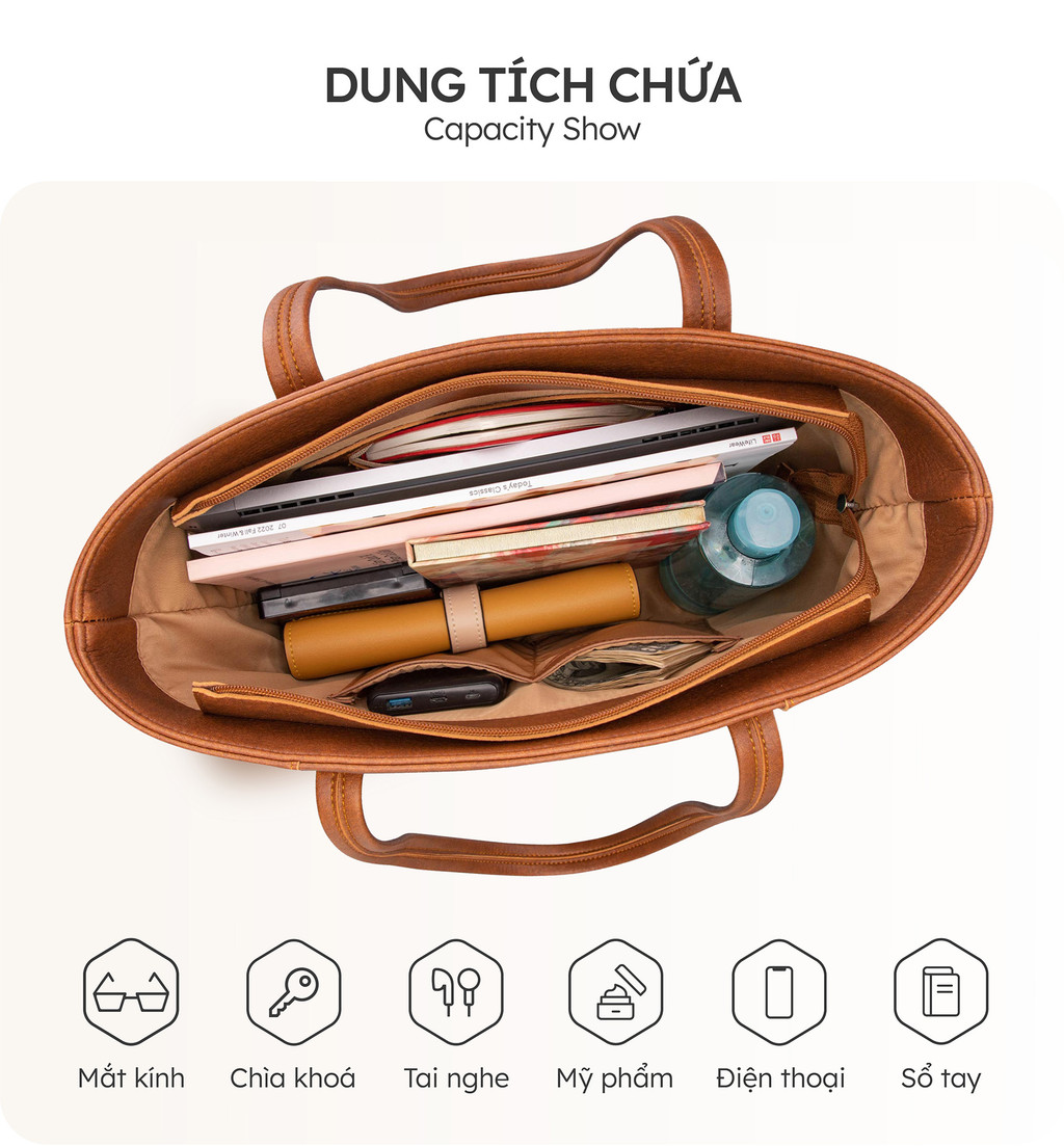 Mô tả Túi Yuumy (Thời trang nữ công sở - Túi xách da YTX36) - 4