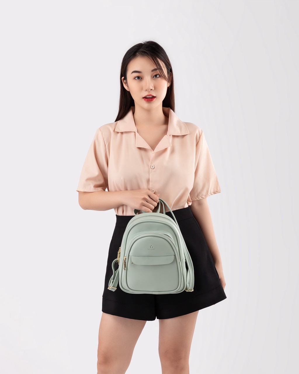 Mô tả Balo Yuumy (Thời trang nữ cỡ trung basic - Balo da Seasand YBA51) - 6