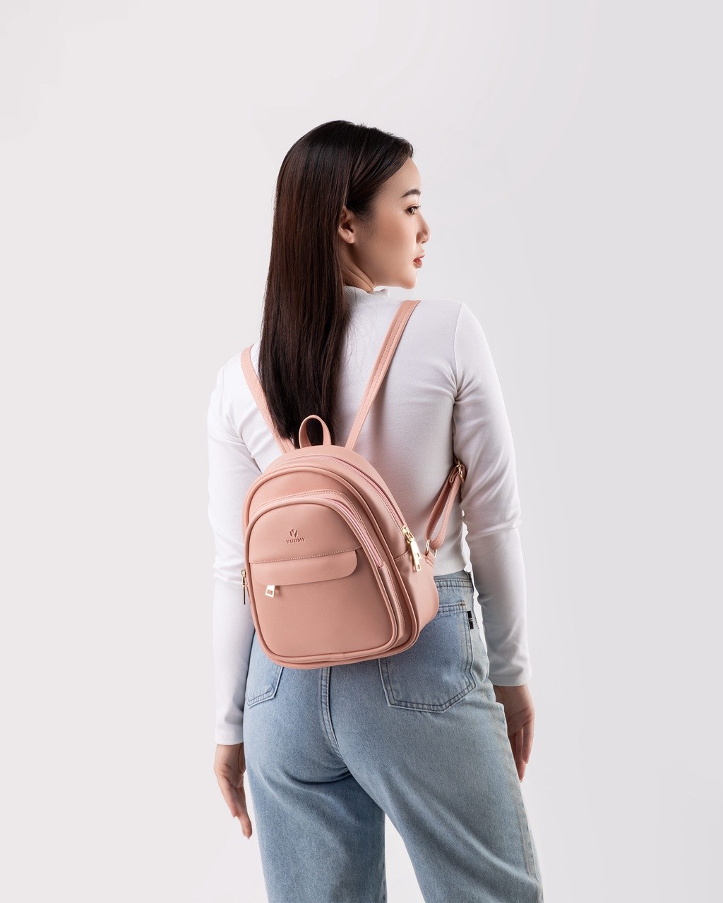 Mô tả Balo Yuumy (Thời trang nữ cỡ trung basic - Balo da Seasand YBA51) - 7