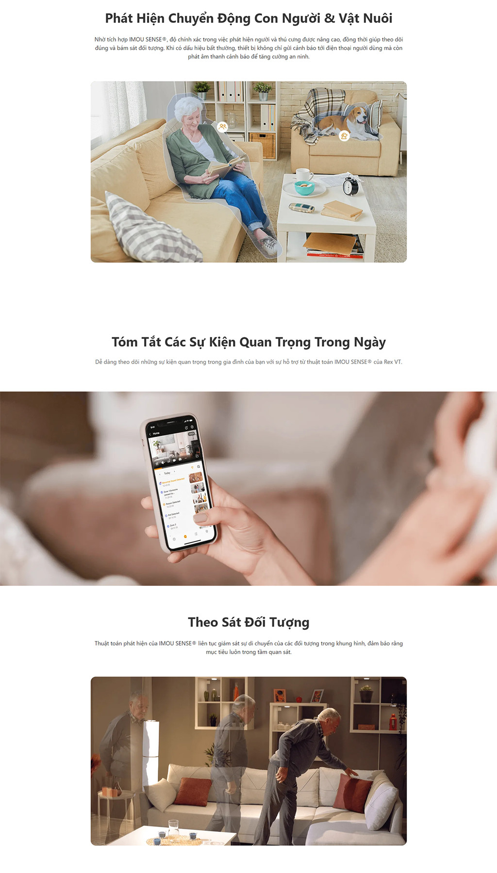 Mô tả Camera Wifi dùng pin trong nhà Imou Rex VT Pro 3K I S2VBP I Xoay 360 I Bảo vệ toàn cảnh - 5