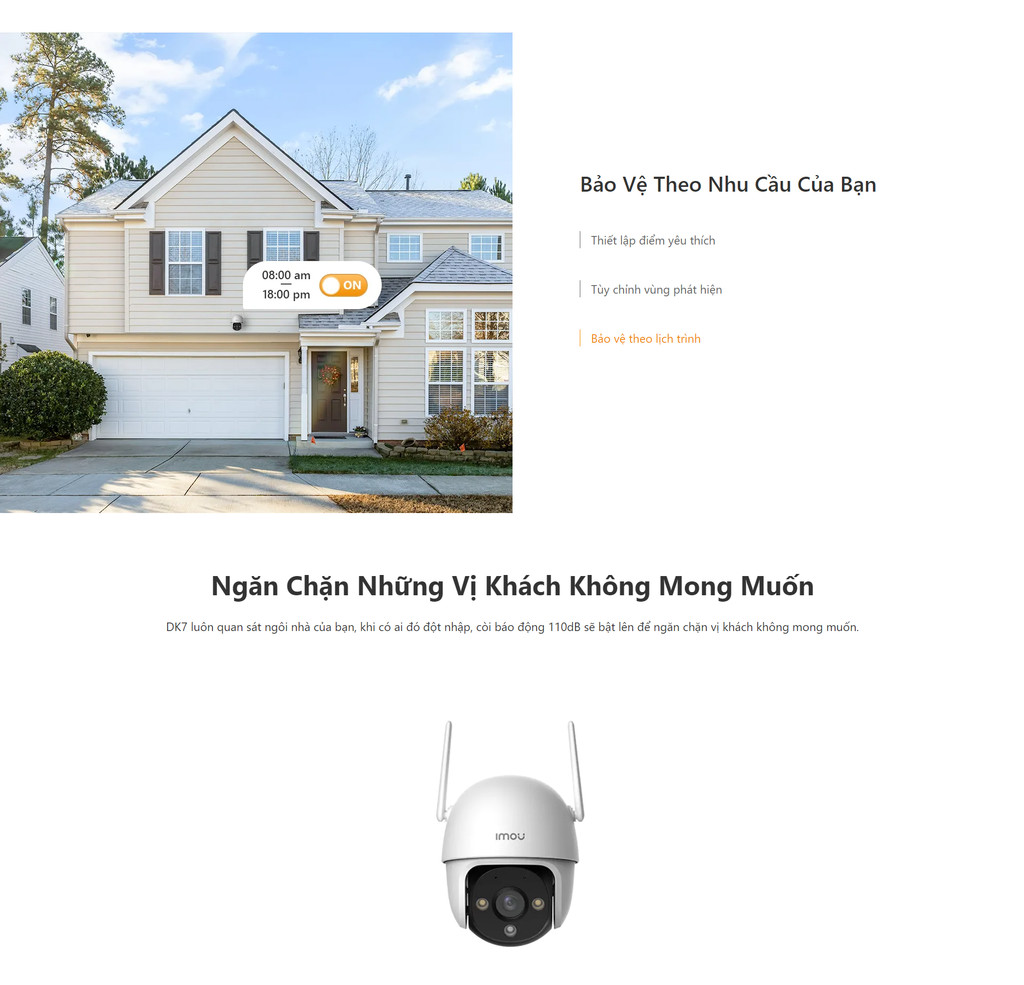 Mô tả Camera Wifi ngoài trời Imou Cruiser DK7 I 3MP/5MP I Chống nước IP66 I Loa cảnh báo I Màu về đêm - 6