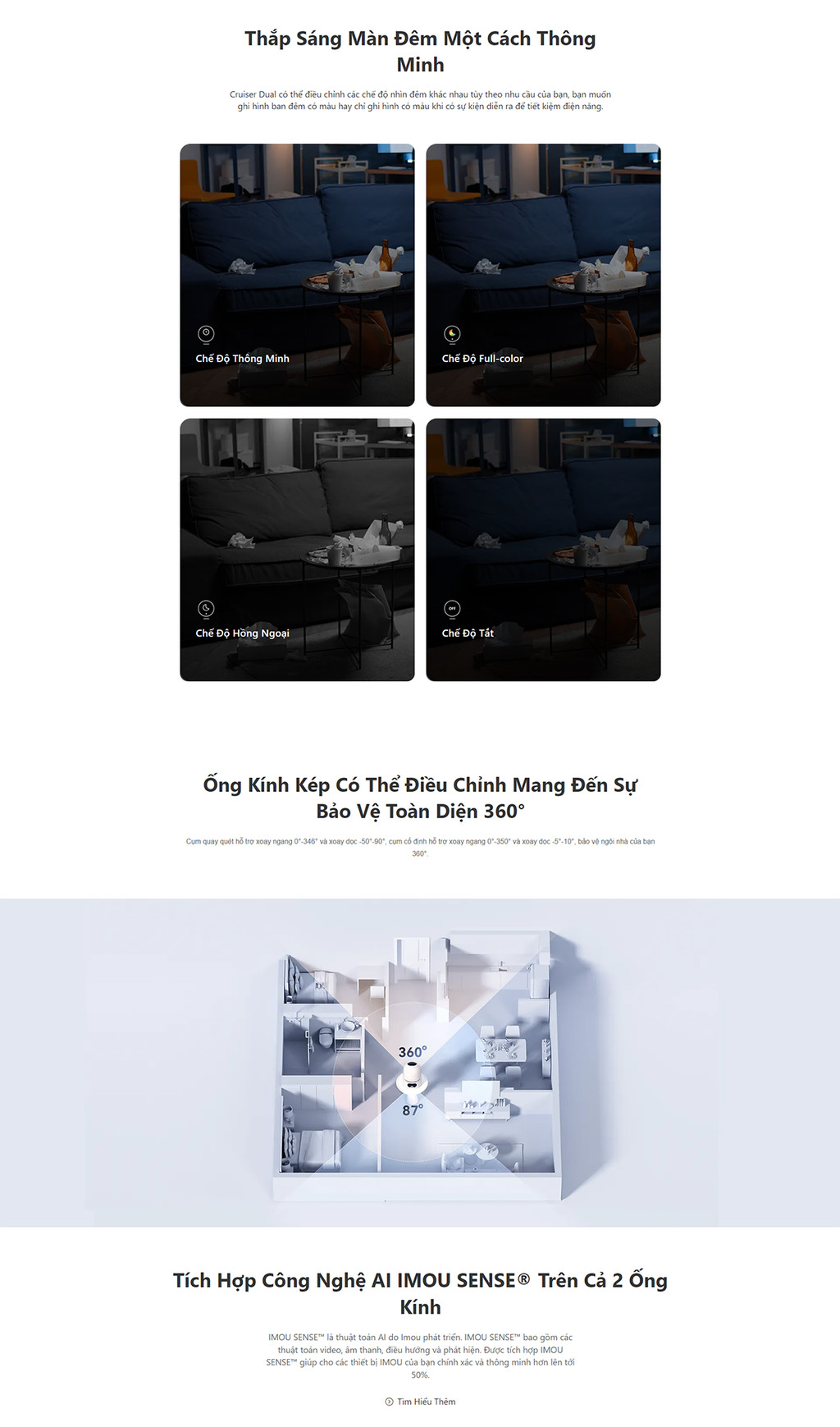 Mô tả Camera Wifi trong nhà 2 mắt Imou Ranger Dual I 6MP/10MP I Xoay 360° | Phát hiện con người | Màu về đêm - 2