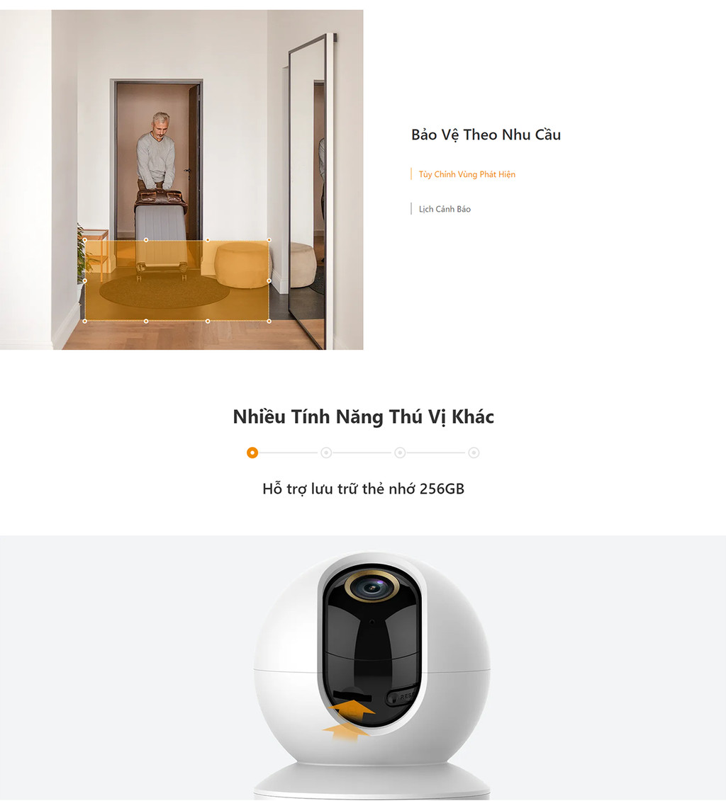 Mô tả Camera Wifi trong nhà Imou Ranger DK2 I 2MP/4MP I IPC-DK2-4H1W I Đàm thoại hai chiều I Xoay 360 I H265 - 6